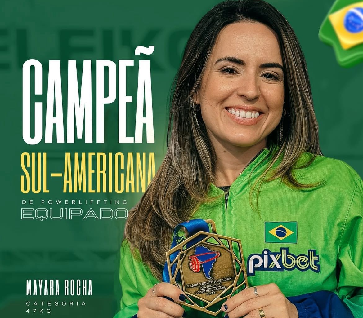 Paraibana Mayara Rocha é campeã sul americana de Powerlifting e quebra ...